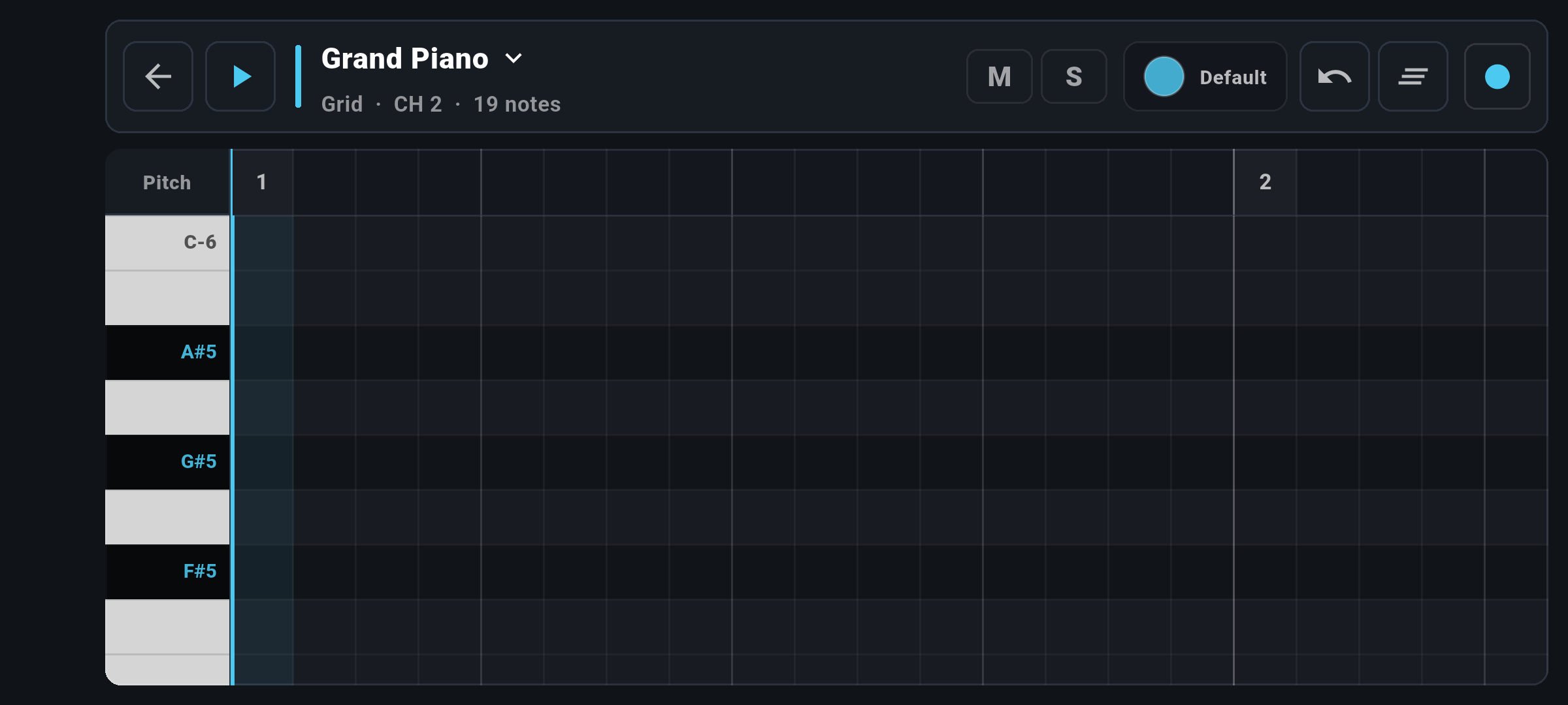 SynthBridge MIDI looper editor